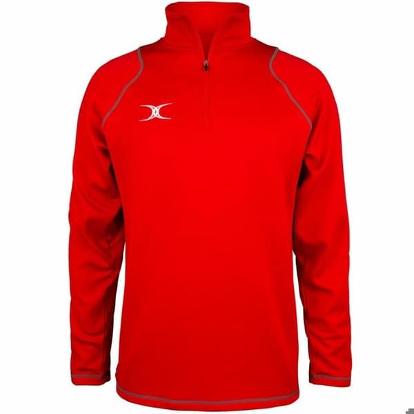 Väst 1/4 Zip Gilbert Röd jag