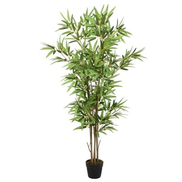 vidaXL konstgjord bambu 552 blad 120 cm Grön 358968
