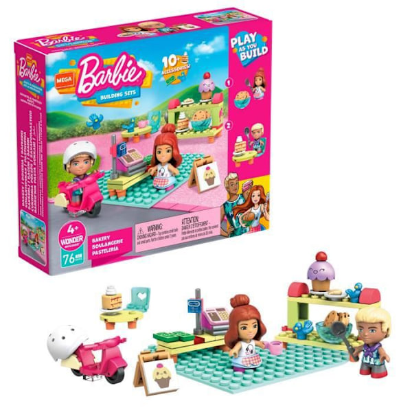 Mega Construx Barbie - Bageri-Konditorivaror - Byggspel - Från 4 år