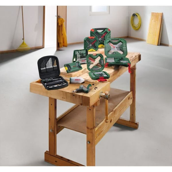 Bosch skruvborrkombinationssats - X-Line titanborr och bitssats, 50 stycken