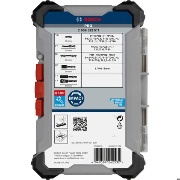 PRO impactskruvbitsset, 36 st. - BOSCH - 2608522517