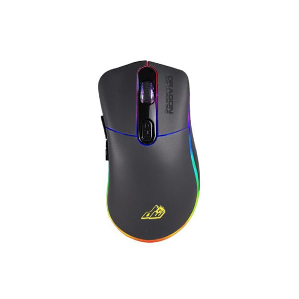 Dragonwar G21 CASTER Professional RGB 7000dpi Ergonomisk och anpassningsbar spelmus med 7 knappar - svart Färg