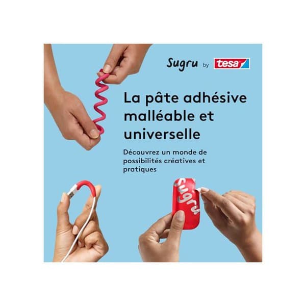 Mångsidig Fixerande Pasta - Sugru - Tesa - Förpackning med 3 - icke toxiskt - Värmeresistent