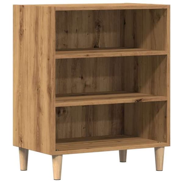 vidaXL Buffé ekträ 57x35x75 cm ingenjörsträ, förvaringsskåp, hallmöbel, sidobord, möbel 856469