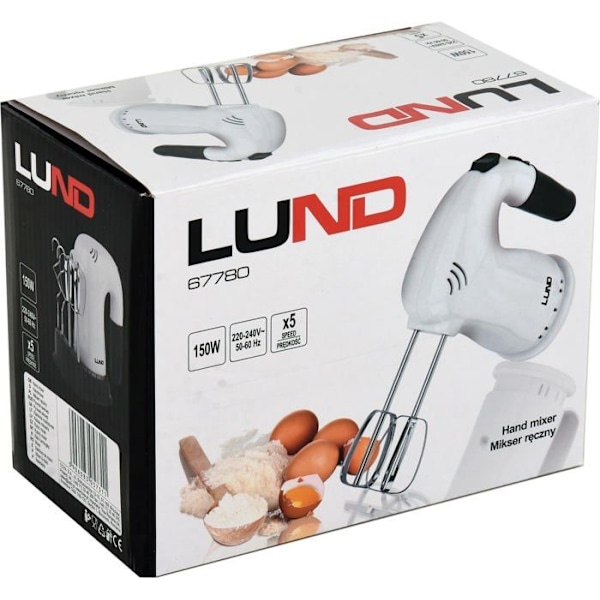 Elvisp - elektrisk visp Lund - 67780 - Handmixerd MIKSER RECZNY 150-200W T