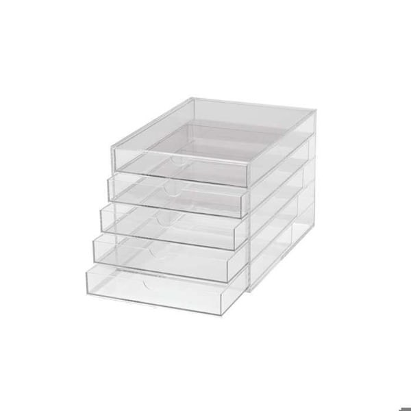 Förvaringslåda - MAUL - 5 lådor - Akryl - Transparent - A4-format Transparent