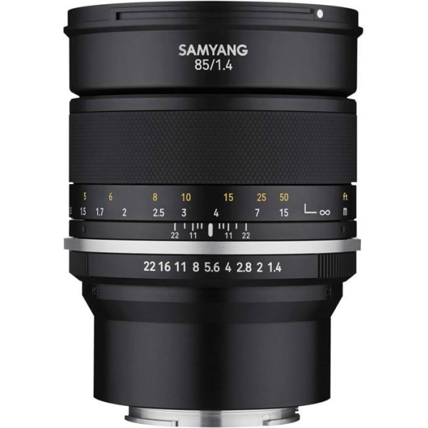 Mål - Samyang - MF 1,4/85 MK2 MFT - Bländare 1,4 - Teleobjektiv - Micro Four Thirds Svart