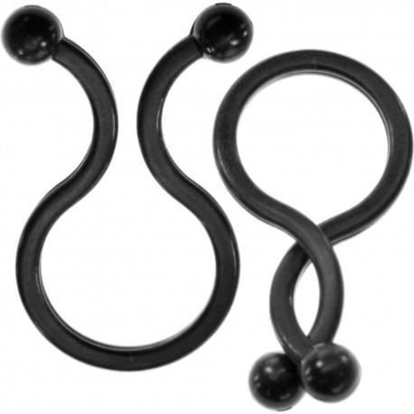 InLine® Twist buntband 26-30mm, svart, 10 st