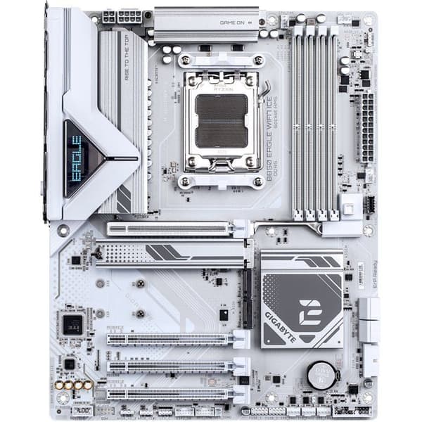 Moderkort - GIGABYTE - B850 EAGLE WF7 ICE - ATX-format - Chipset AMD B850 - DDR5 & PCIe 5.0 - WiFi 7