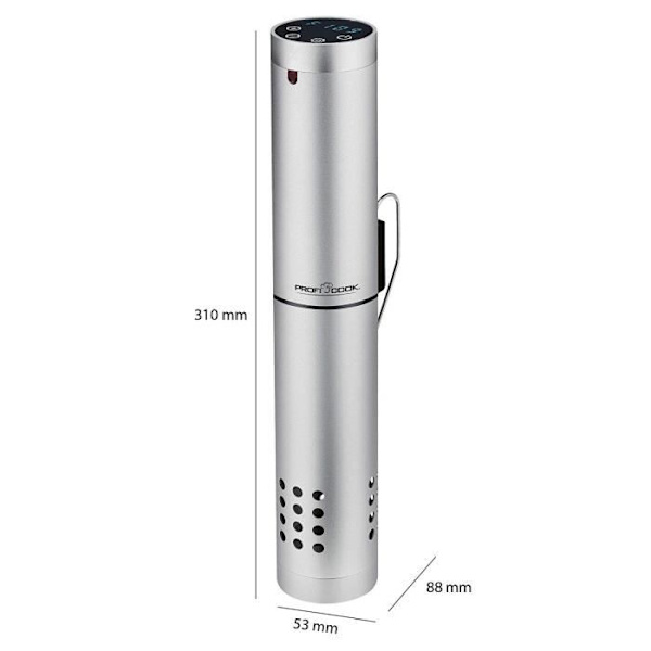 Vakuumförpacker - ProfiCook - PC-SV 1159 - Svart - Silver - Touch LED svart silver