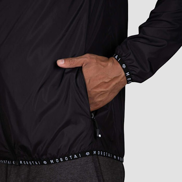Morotai - M-210J102-01-M - NKMR Light Windbreaker 3.0 Schwarz Jacket Herr, Svart, M Svart S
