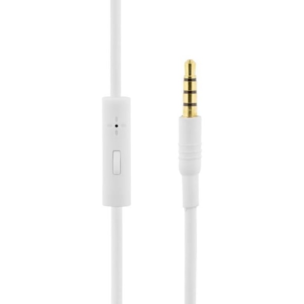 STREETZ headset, mikrofon, 1 knapp, 1,5 m, vit