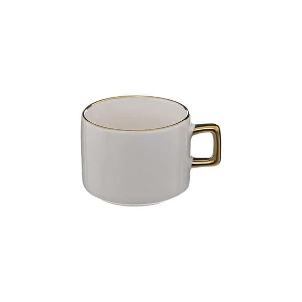 Set med 4 koppar på ställ "Arya" 17cl Vit