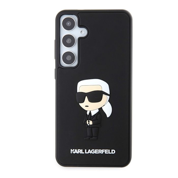 Coque för Samsung Galaxy S24 Plus - Karl Lagerfeld Design 3D (KLHCHCS24M3DRKINK) - Gummi Ikonik