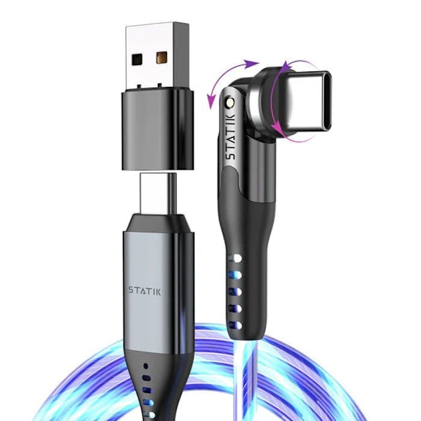 STATIKStatik - Ljus Telefondkabel - Powerpivot Globright Pro Usb-C Till Usb-C - 1M