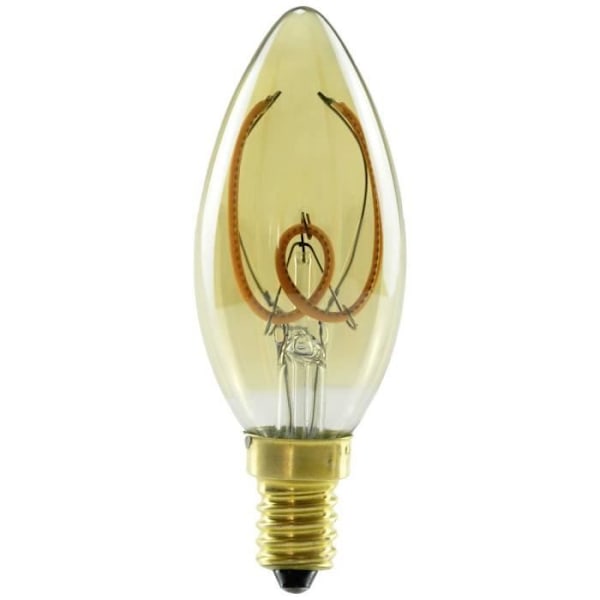 LED Segula LED Soft Kerze guld 50631 E14 N/A Effekt: 3,2 W varmvit N/A 4 kWh/1000h