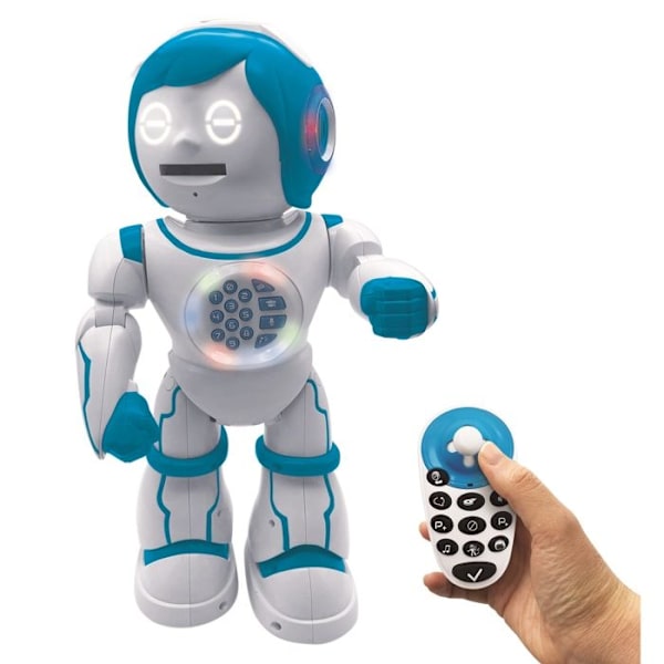 POWERMAN® KID tvåspråkig utbildningsrobot från LEXIBOOK - Lär dig och lek på franska och engelska Vit