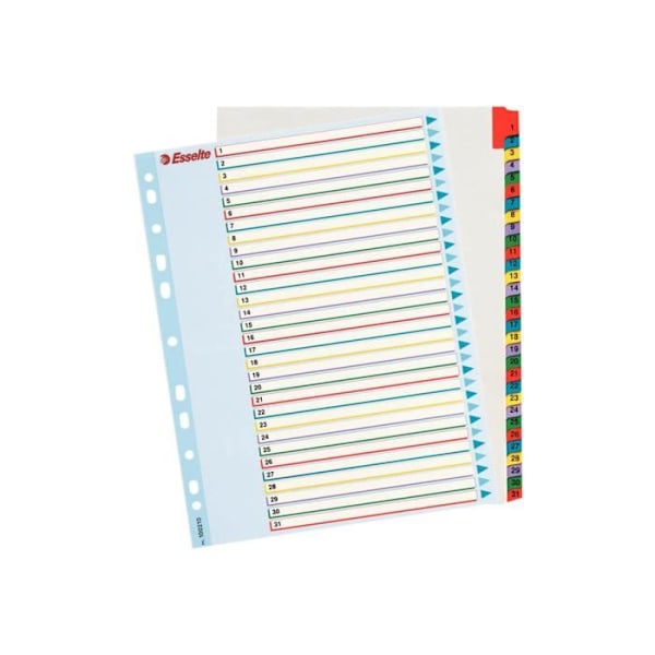 Esselte 31 Position 1-31 A4 Maxi Tabbed Divider (pack med 10)