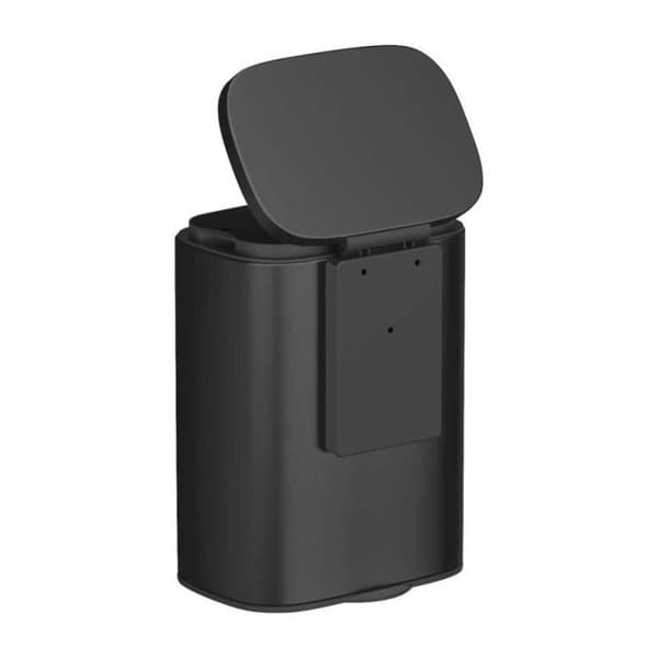 Väggmontable mattsvart soptunna "Sare" - 5 L