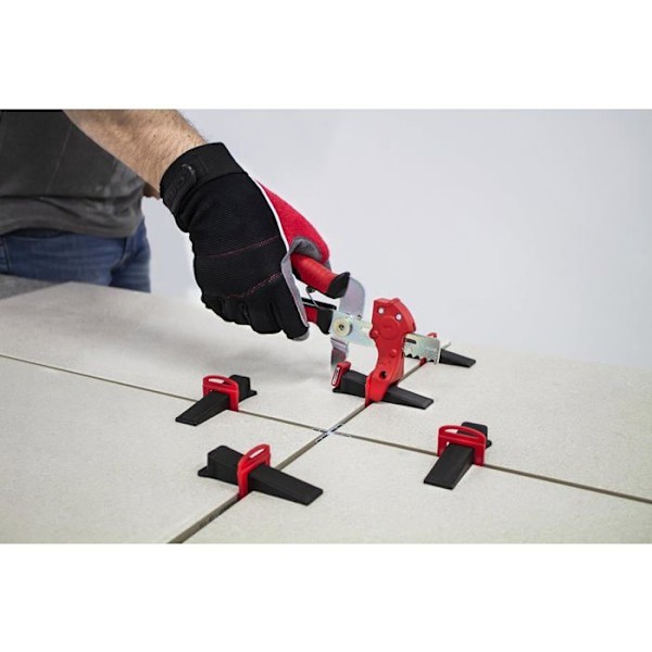 Delta Level System N Wedge - RUBI - B-100 - Svart färg - Återanvändbar - Snabbinstallation Svart