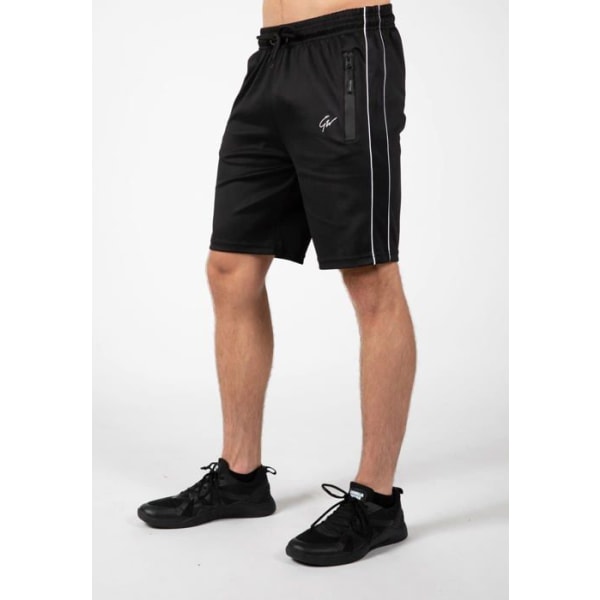 Löparshorts - Gorilla wear atletiska shorts - 9095990105 - Vändbara träningshorts för män Svart XXL