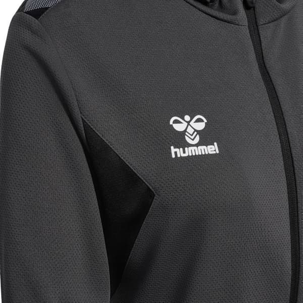 Hummel Autentisk träningsjacka med luva för kvinnor - grå - L grå S