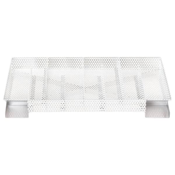 Kallgenerator - Rostfritt stål - 8 kammare - 35 cm - Träflis - Silverfärgad silver-