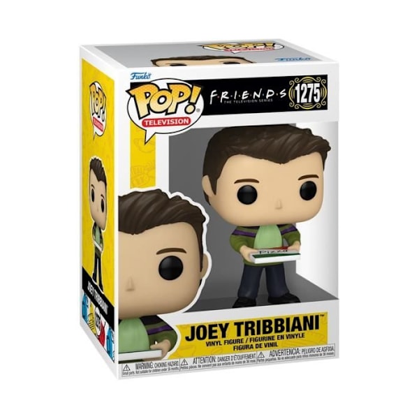 Funko Pop! TV: Vänner - Joey med Pizza - Grå - Vuxen - Blandat Flerfärgad