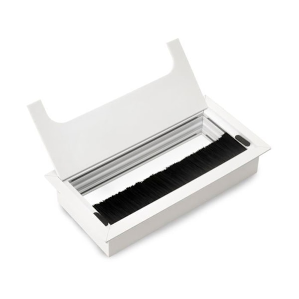 Kabelgenomgång - Emuca - 1 - Rektangulär - Aluminium - Vitmålade - 60x80mm