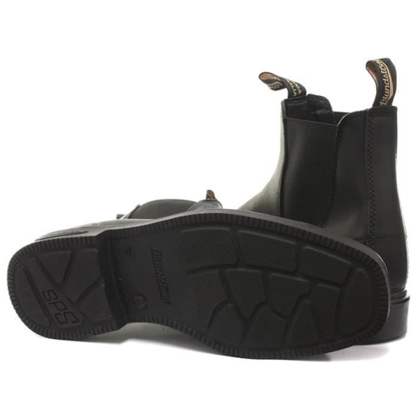 Chelsea Boots - Blundstone - 062/063 - Svart Läder - Elastisk - Platt Klack Svart 43