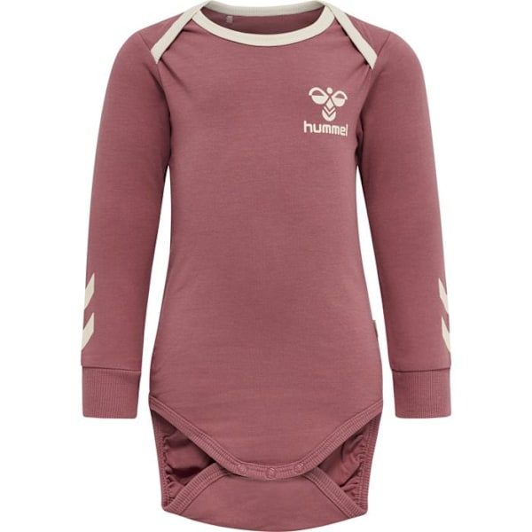 Kropp långärmad - Hummel - hmlMAULE - Ekologisk bomull - STANDARD 100 - Unisex deco ros 0-1 månad