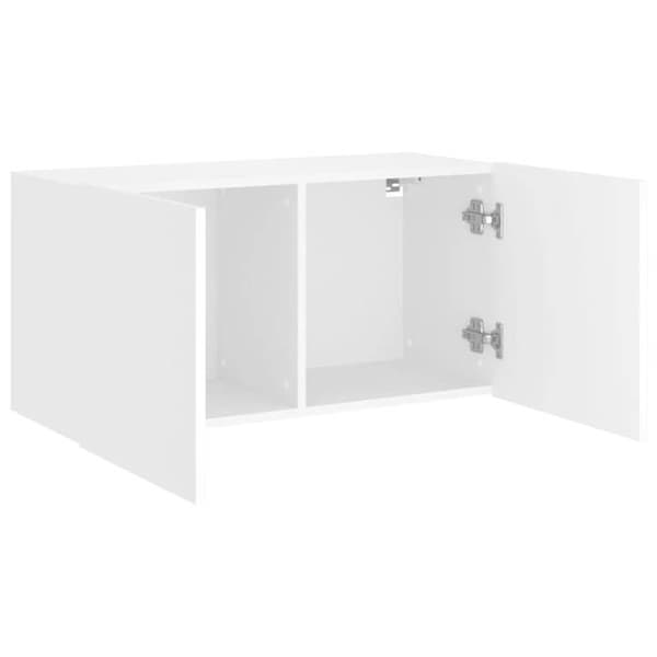 vidaXL Vägg-TV-enhet Vit 80x30x41 cm 836952