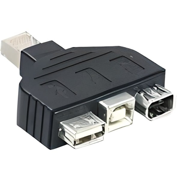 USB/FireWire Combo Adapter - TRENDNET - TC-NTUF - Svart - Trådbunden - Extern - Maximal räckvidd inomhus: 100 m