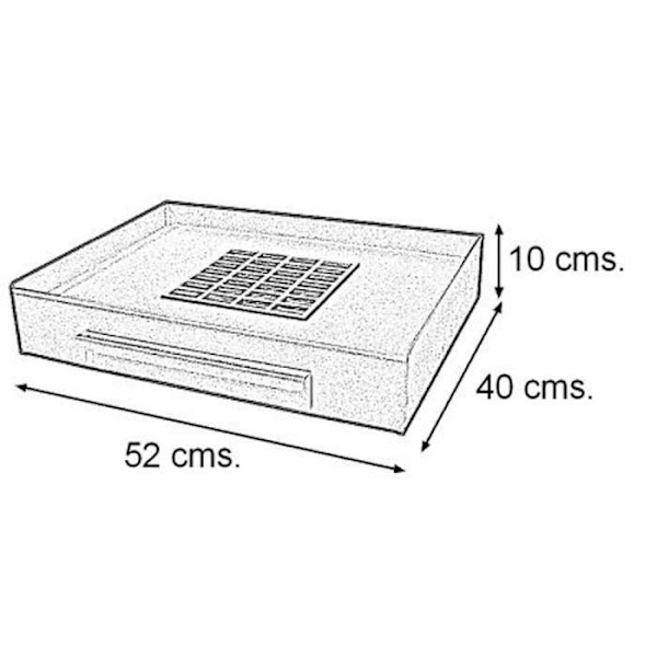 IMEX 71413 Grillbricka 52 x 40 x 10 cm