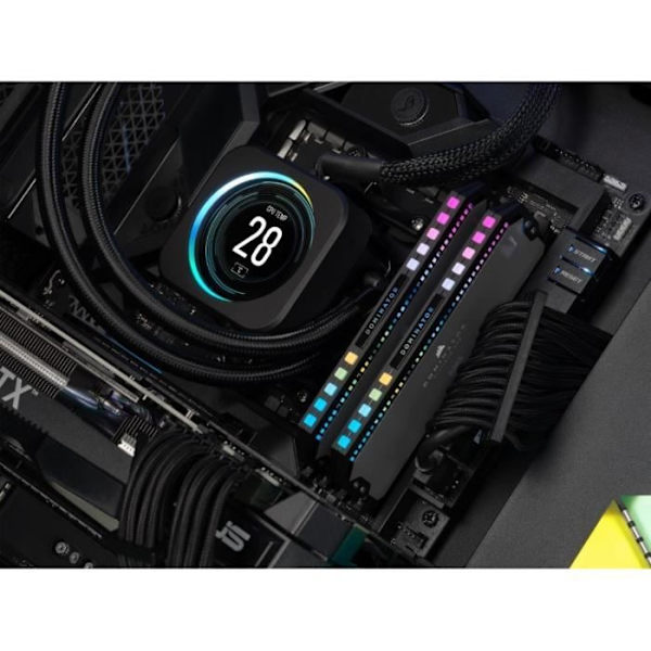RAM-minne - CORSAIR - DOMINATOR PLATINUM RGB DDR5 - 32GB 2x16GB DIMM - 5600 MHz - 1,25V - Grå (CMT32GX5M2B5600Z36)