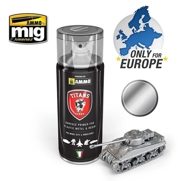 Sprayprimer - Titans Hobby - Bare Matt Primer - Grå - Inomhus - Blandad Variété av nyanser