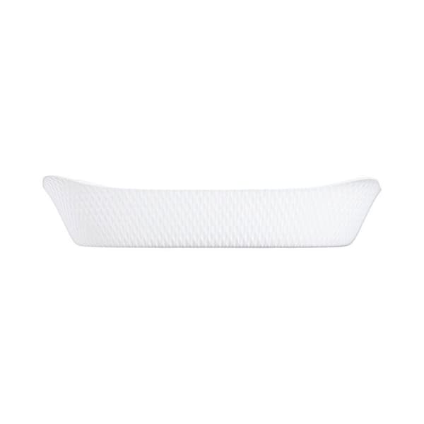 Bakform - LUMINARC - Smart Cuisine Wavy - Rektangulär 34 x 25 cm - Ultra-lätt opal - Ugns- och diskmaskinskompatibel Vit