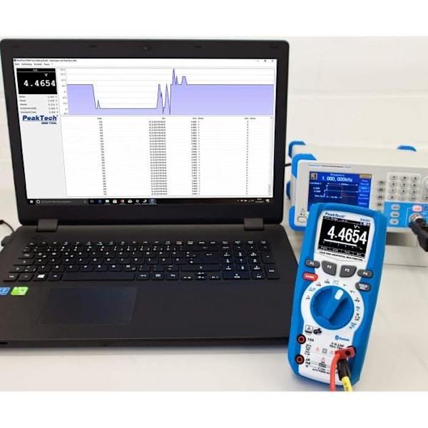 grafisk True RMS Professional multimeter med 50 000 punkter, TFT-display - graf - Trend Capture med datalogger