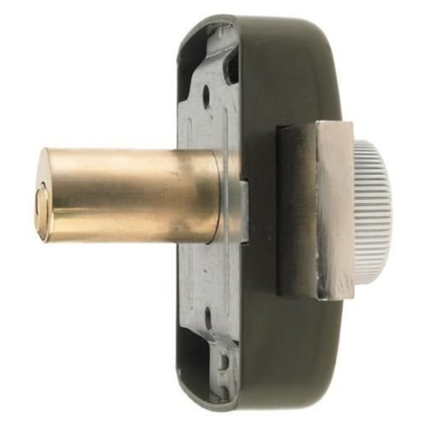 YALE cylinderlås - sc modell - blank aluminium - Ø23 mm cylinder - brun - galvaniserad - 2 nycklar