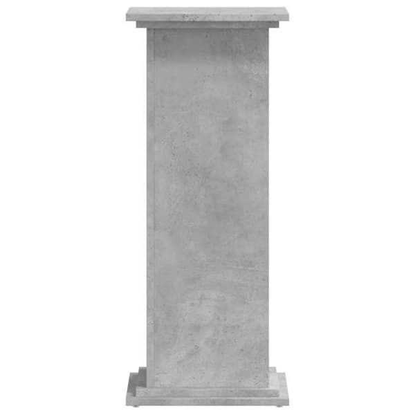 vidaXL Stöd för växter grå betong 33x33x80 cm ingenjörsträ 852972