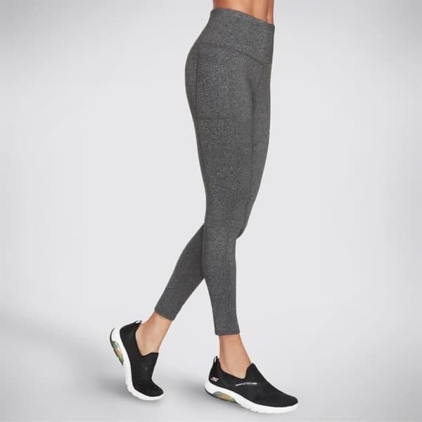 Skechers Go Walk II Leggings för kvinnor - Hög midja - Grå Grå S