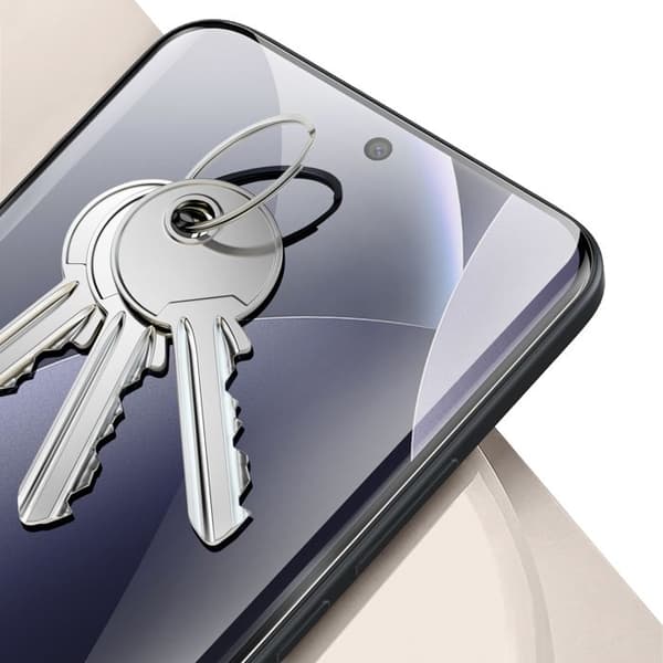 3D härdat glas gjort för Xiaomi Redmi Note 15 Pro Plus 5G — Avfasad stötbeständig, transparent Vit