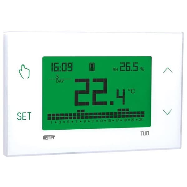 Ansluten Termostat - VEMER - VE795800 TUO - 4G-LTE - Pekskärm - Programmerbar