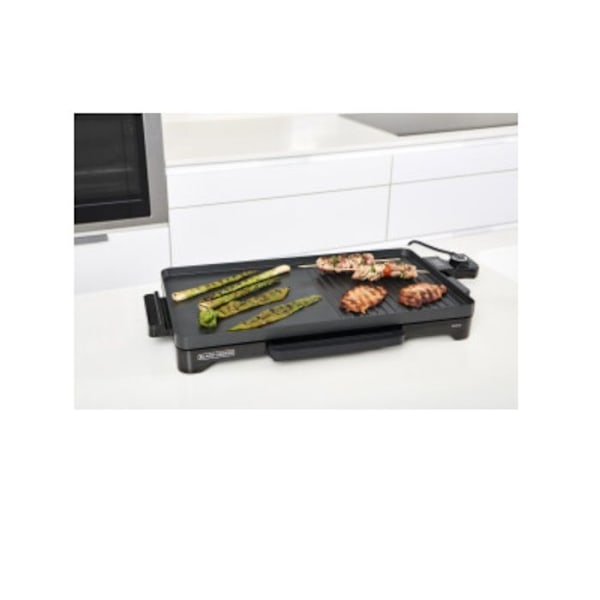 BLACK+DECKER BXGB2200E 2-i-1 plancha, 2200W, 49 x 27cm tallrik, PFOA-fri