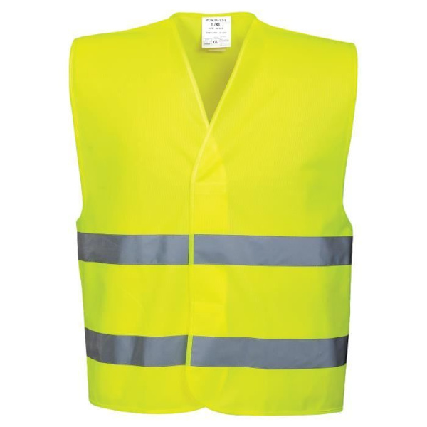 Gilet Dubbel Bälte - Portwest - C474 - Gul - Unisex - Vuxen Gul L/XL