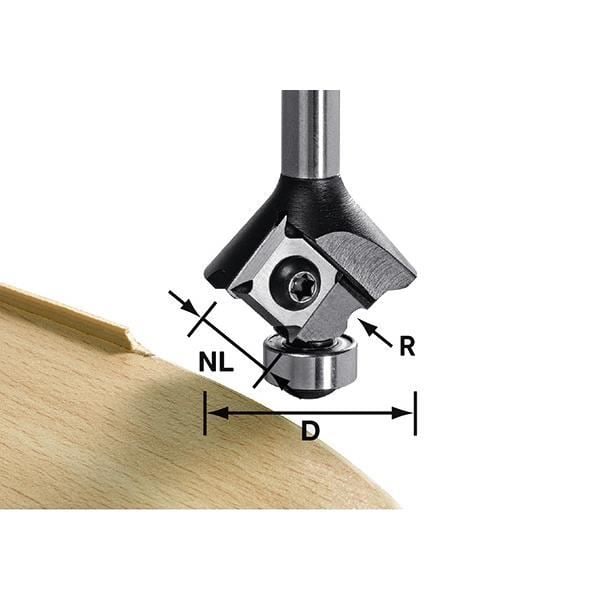 Formskärare FESTOOL vändbar insats HW S8 HW R3 D28 KL12.70FK - 499808