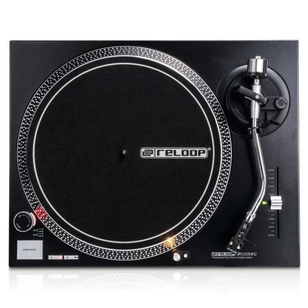 Reloop RP-2000 MK2, Direktdriven DJ skivspelare, 33 1-3,45, -8 - 8%, 0,15%, 50 dB, 1 kilogram per centimeter