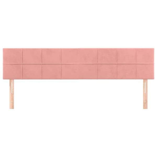 vidaXL Sänggavlar Rosa 180x5x78/88 cm Sammet 346087