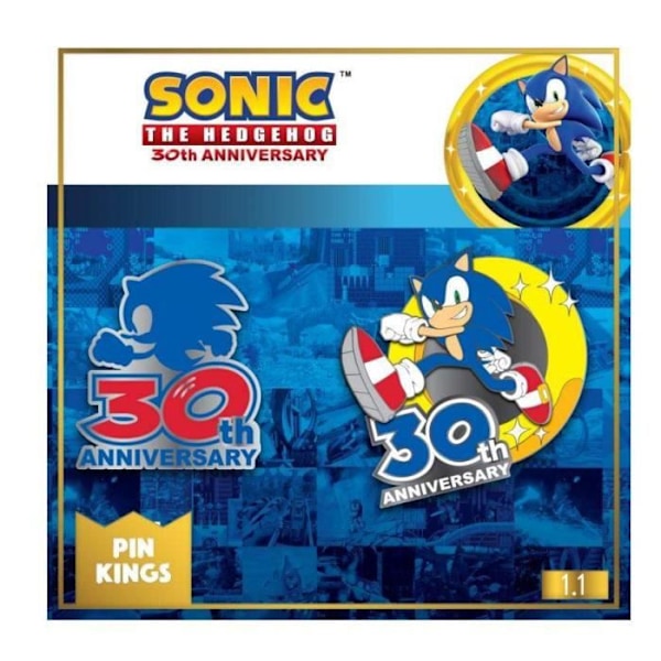 Sonic The Hedgehog 30th Anniversary Pin Sortiment - - - Grupo Erik
