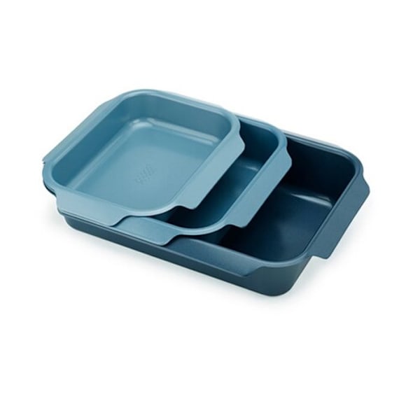 Stekpannor - Joseph Joseph - Nest - Set med 3 - Ergonomiska - Stapelbara